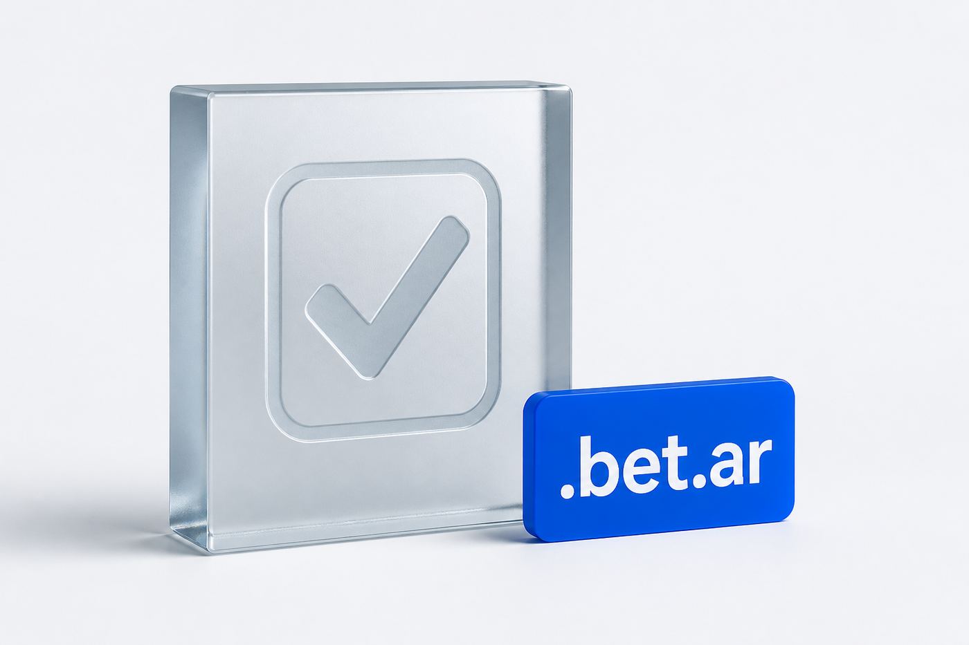 Placa de verificación genérica junto a la extensión .bet.ar.
